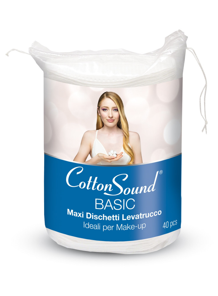 Odličovací tampóny Cotton Sound BASIC MAXI 40 ks AS.MAXIOVCOTTON