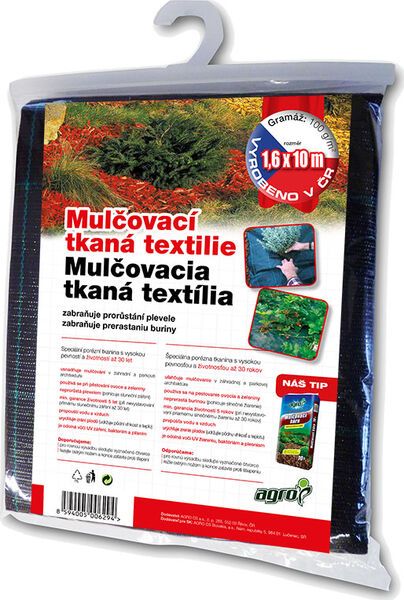 AGRO mulčovací textilie tkaná - balík 1,6 x 10 m