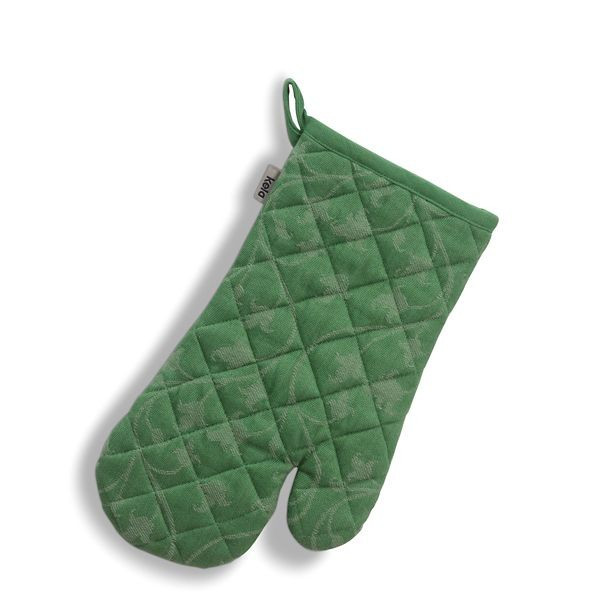 Chňapka rukavice do trouby Cora 100% bavlna světle zelená/zelený vzor 31,0x18,0cm KL-12817