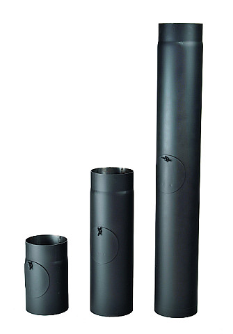 Roura kouřová s čistícím otvorem 120mm / 500mm / 1,5mm