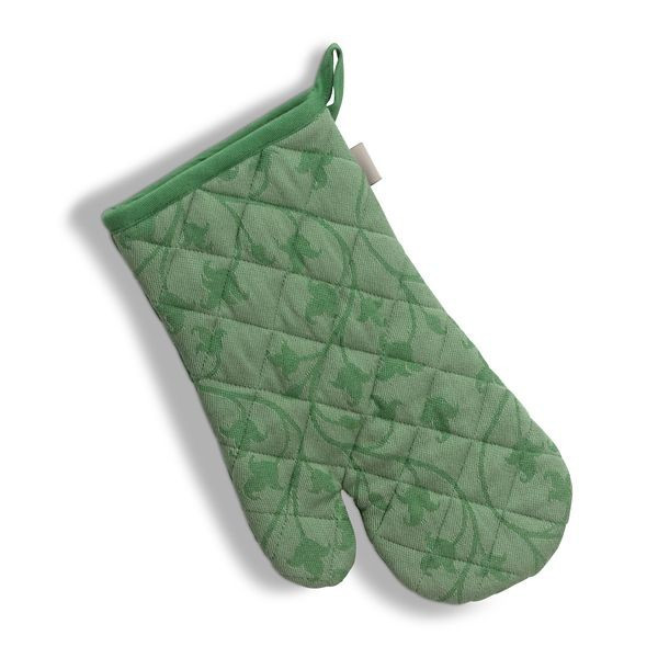 Chňapka rukavice do trouby Cora 100% bavlna světle zelená/zelený vzor 31,0x18,0cm KL-12817