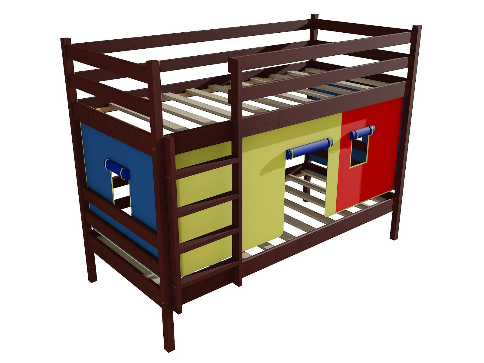 Patrová postel PP 011 Rozměr: 80 x 190 cm, Prostor mezi lůžky: 100 cm, Barva: barva bílá
