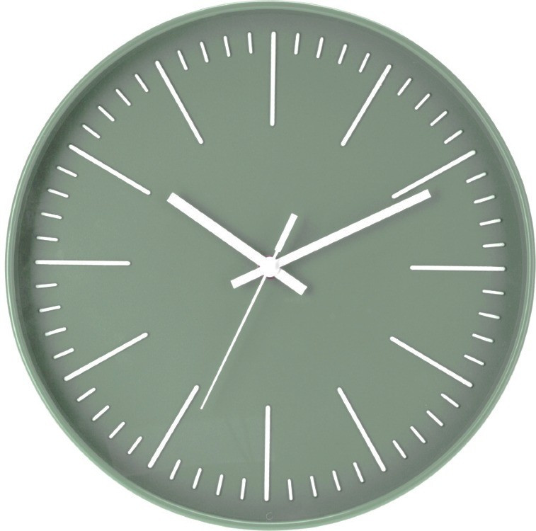 Nástěnné hodiny na zeď 30 cm zelená KO-837362120