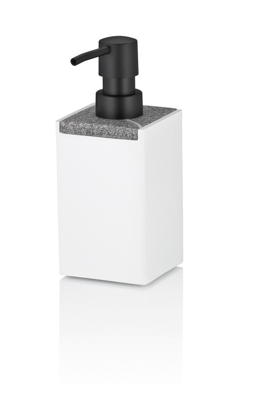 Dávkovač mýdla Cube polyresin bílá 300 ml KL-23694
