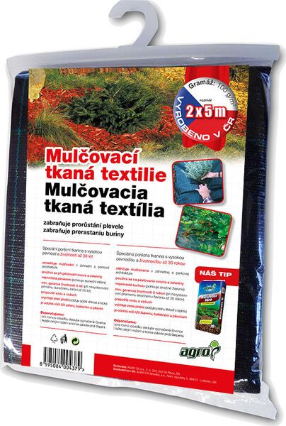 AGRO mulčovací textilie tkaná - balík 2x5 m