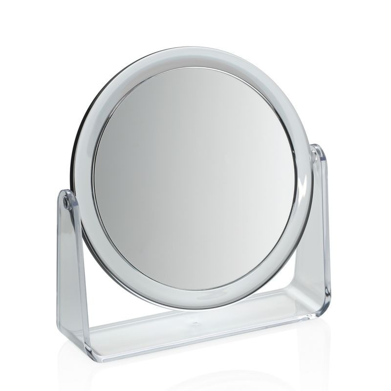 Stojací zrcadlo Via Acryl transparentní 19,0x5,0x20,0cm 17,5cm KL-20842